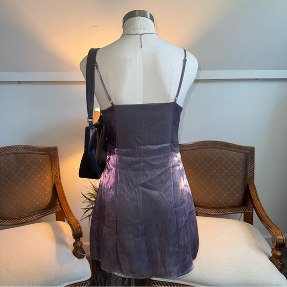 LE LIS Iridescent Purple Mini Dress Fairy Vibes - Picture 3 of 7